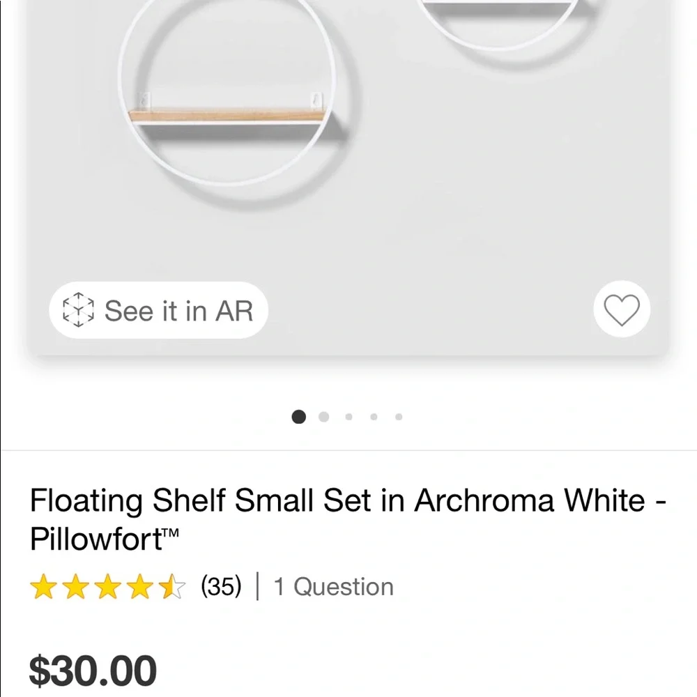 Circle wall shelves